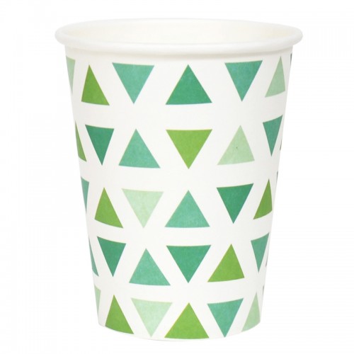 Copos Triângulos Verdes